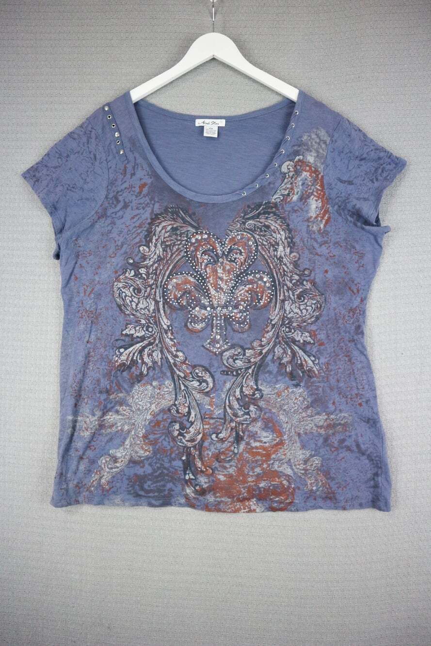 Adobe Star Y2K Rhinestone Grunge Style 2X